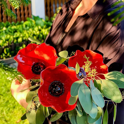 💖🎁 Geschenke zum Muttertag 2026 mit 49 % Rabatt 🎁Handgefertigter Metall-Gartenstecker mit Blume und Vogel 🐦