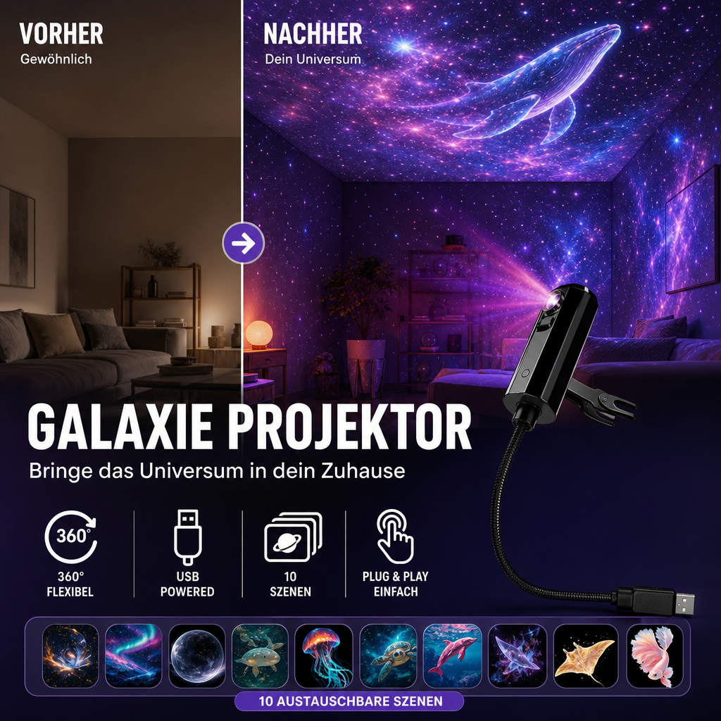 ✨ Plug-and-Play-HD-Projektor für Galaxien und Ozeane🥳Über 50.000 zufriedene Nutzer⏰Sonderangebot: 35 % Rabatt – nur für kurze Zeit💥