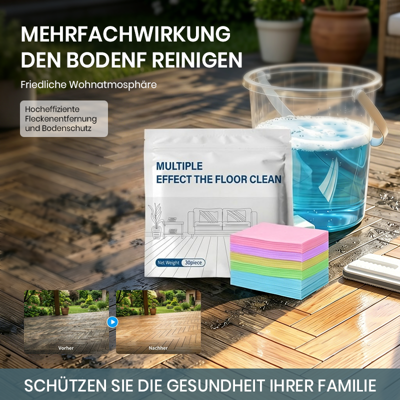 🔥Solange der Vorrat reicht 50 % Rabatt!🎉30-teilige Packung Multi-Effekt-Bodenreinigungstücher