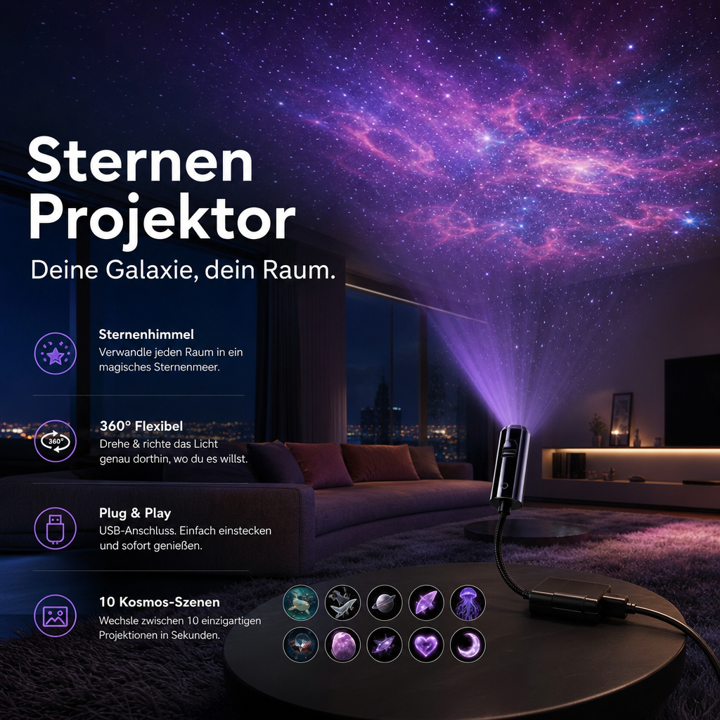 ✨ Plug-and-Play-HD-Projektor für Galaxien und Ozeane🥳Über 50.000 zufriedene Nutzer⏰Sonderangebot: 35 % Rabatt – nur für kurze Zeit💥