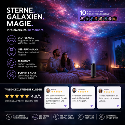 ✨ Plug-and-Play-HD-Projektor für Galaxien und Ozeane🥳Über 50.000 zufriedene Nutzer⏰Sonderangebot: 35 % Rabatt – nur für kurze Zeit💥