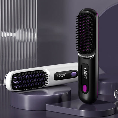 60% OFF DE💖Neujahrs-Sonderangebot: 50 % Rabatt💖 Kabelloser, keramisch beheizter Haarglätter-Kamm -Remifa® (Copy)