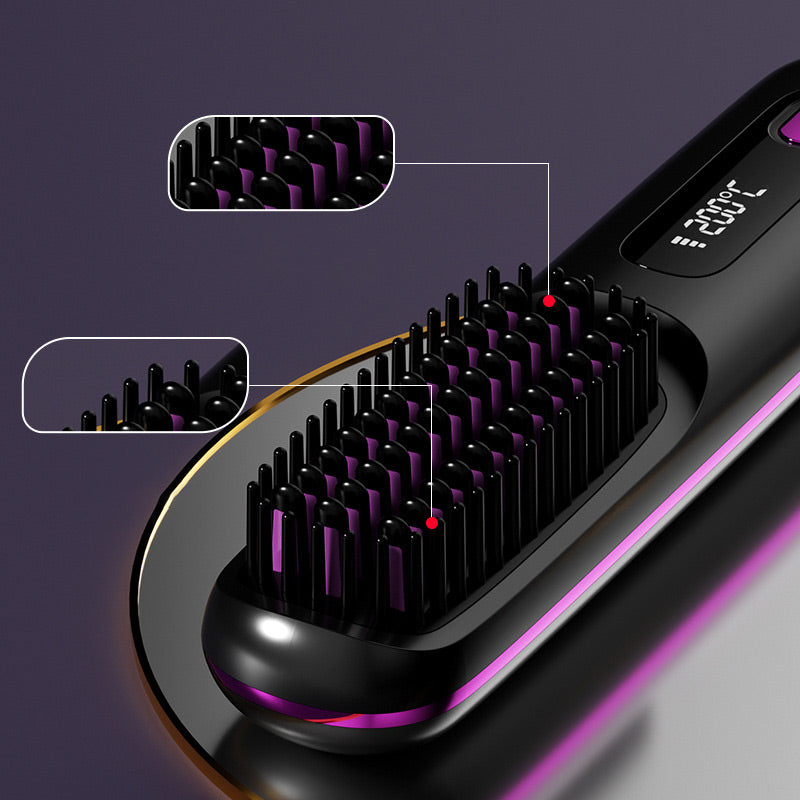 60% OFF DE💖Neujahrs-Sonderangebot: 50 % Rabatt💖 Kabelloser, keramisch beheizter Haarglätter-Kamm -Remifa® (Copy)