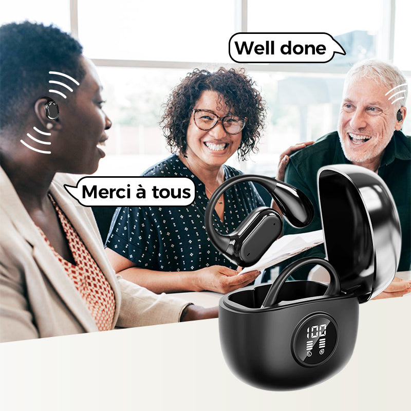 🌐Ki Übersetzungs-Kopfhörer – Echtzeit-Übersetzung in 156 Sprachen mit App🗣️, Bluetooth 6.0, Kabellose Earbuds für Musik & Anrufe, IPX5 Wasserdicht, Lange Akkulaufzeit⚡🔋-Remifa®