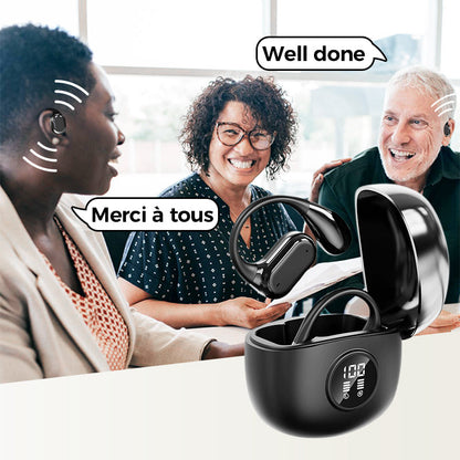 🌐Ki Übersetzungs-Kopfhörer – Echtzeit-Übersetzung in 156 Sprachen mit App🗣️, Bluetooth 6.0, Kabellose Earbuds für Musik & Anrufe, IPX5 Wasserdicht, Lange Akkulaufzeit⚡🔋-Remifa®
