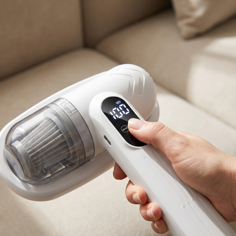 60% OFF DE😱🛏️Unsichtbare Milben rauben dir den Schlaf! Normale Staubsauger nutzlos? Klopfen + Saugen + UV in einem!💥🔦 -Remifa® (Copy)