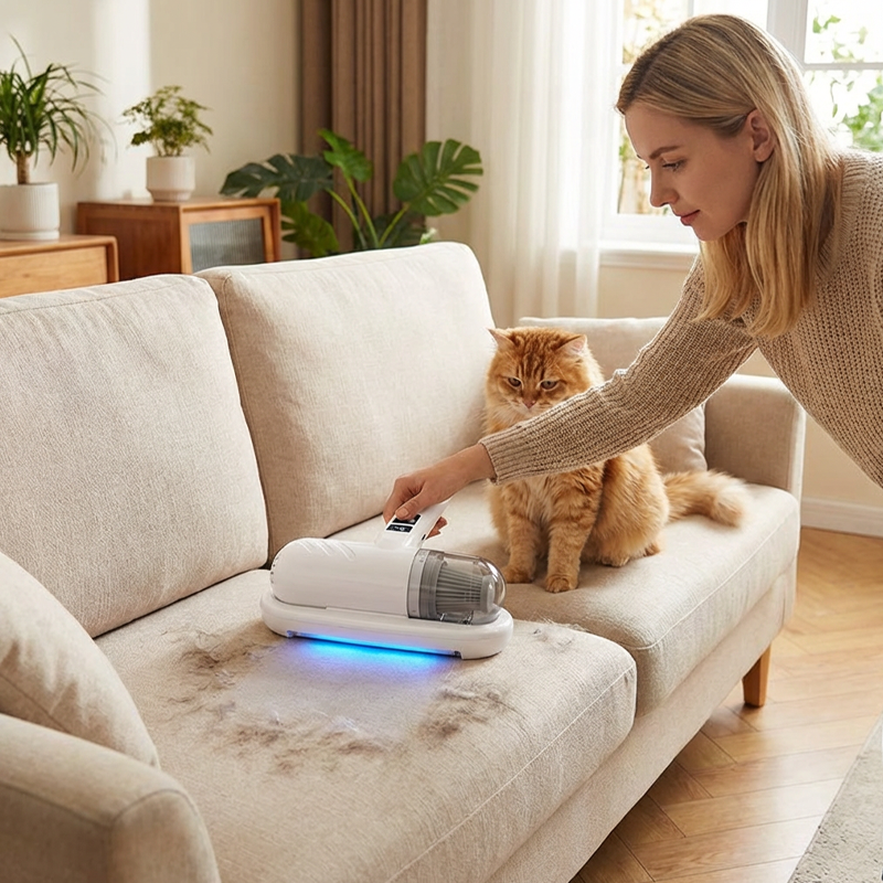60% OFF DE😱🛏️Unsichtbare Milben rauben dir den Schlaf! Normale Staubsauger nutzlos? Klopfen + Saugen + UV in einem!💥🔦 -Remifa® (Copy)