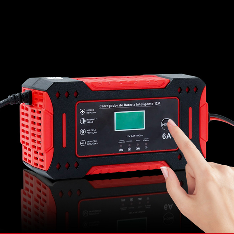 🎉 Neujahrsgeschenk – 50% RABATT!🔋12V Slim Ladegerät (6A + Pulsreparatur) – Kompatibel mit Auto/Motorrad/E-Bike: Sicher & Langlebig! -Remifa®