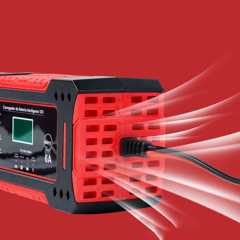 🎉 Neujahrsgeschenk – 50% RABATT!🔋12V Slim Ladegerät (6A + Pulsreparatur) – Kompatibel mit Auto/Motorrad/E-Bike: Sicher & Langlebig! -Remifa®