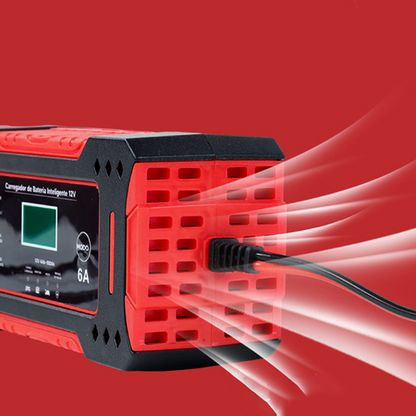 🎉 Neujahrsgeschenk – 50% RABATT!🔋12V Slim Ladegerät (6A + Pulsreparatur) – Kompatibel mit Auto/Motorrad/E-Bike: Sicher & Langlebig! -Remifa®