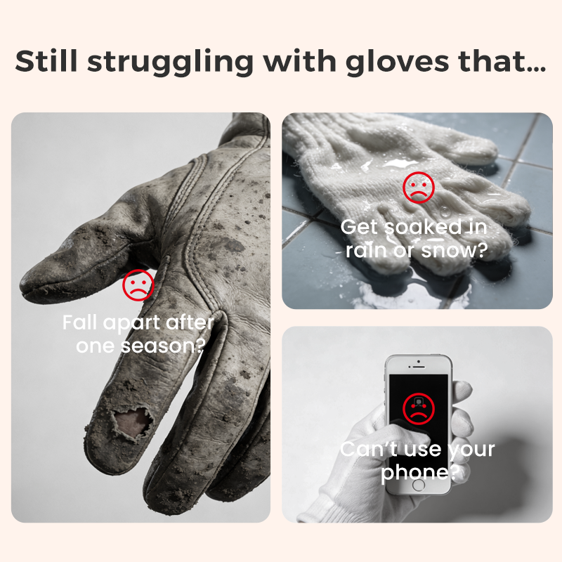 Unisex-Windschutz-Sugoola® Handschuhe mit Heizfunktion und Touchscreen-Funktion