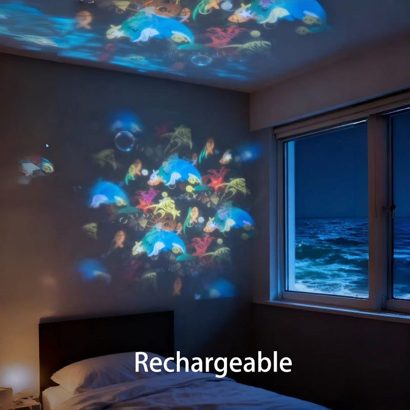 💡Dynamisches rotierendes LED-Projektorlicht🌙☀️