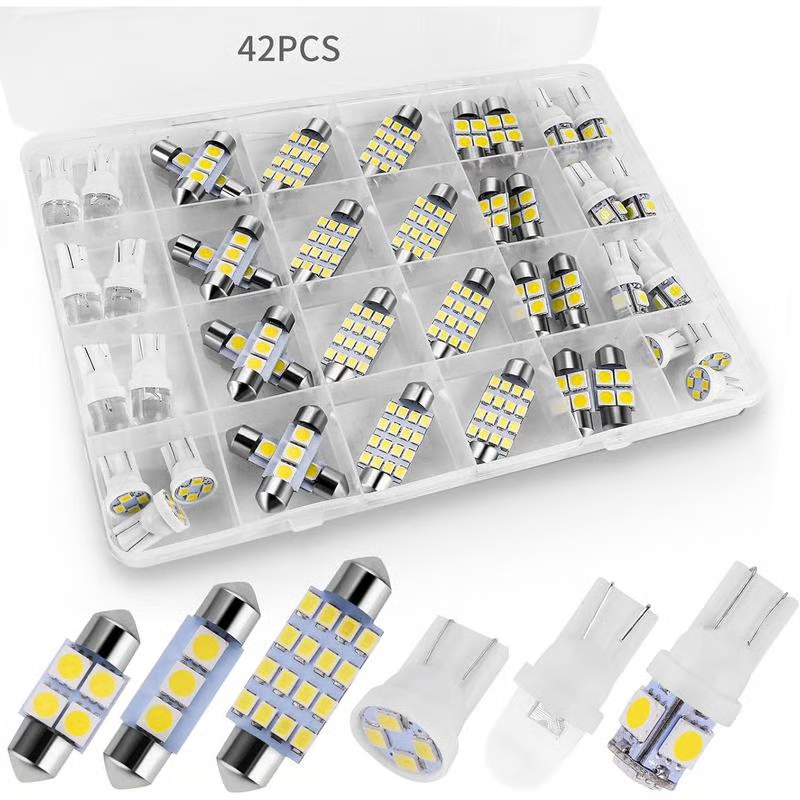 🚗 💡 42-teiliges Superhelles LED Auto-Innenraumbeleuchtungs-Set – Plug & Play, 6000K Kaltweiß & Universelle Passform ✨