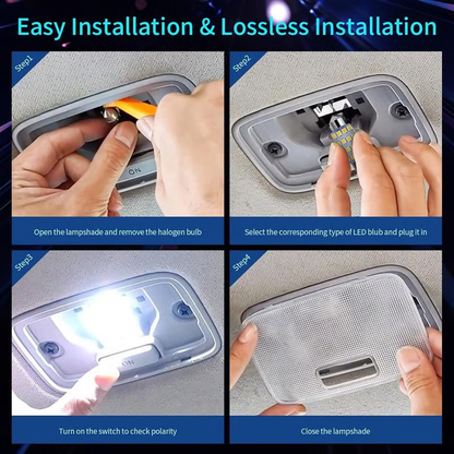 🚗 💡 42-teiliges Superhelles LED Auto-Innenraumbeleuchtungs-Set – Plug & Play, 6000K Kaltweiß & Universelle Passform ✨
