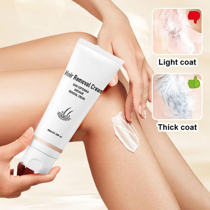 🧴🌿 Sanfte Enthaarungscreme für empfindliche Haut – mit pflegendem Arganöl & Vitamin E 🌸✨ für seidig glatte Haut bis zu 7 Tagen. Ideal für Beine, Achseln & Intimbereich.