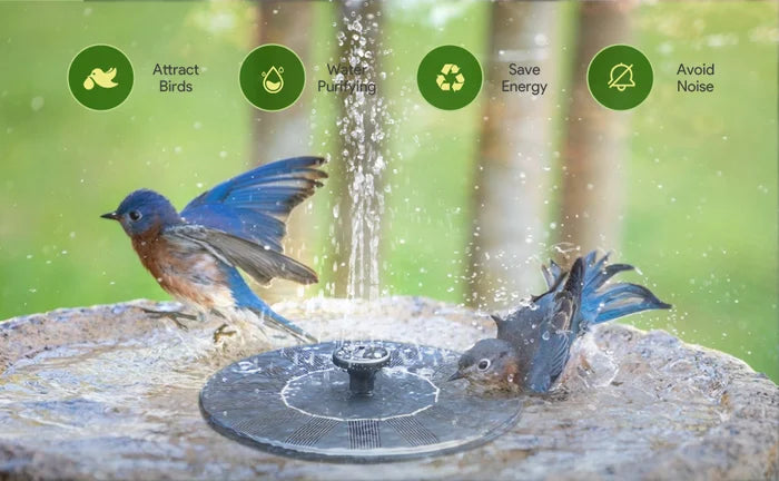 ✨Solarbetriebene schwimmende Fontäne, geeignet für Miniatur-Gartensprinkler, Steingärten und Teiche im Freien✨