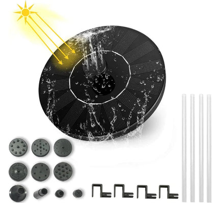 ✨Solarbetriebene schwimmende Fontäne, geeignet für Miniatur-Gartensprinkler, Steingärten und Teiche im Freien✨