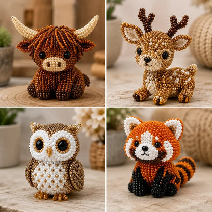 🏆Zeitlich begrenztes Angebot: 49 % Rabatt🧵✨Kleines 3D-Perlen-Tier-Bastelset